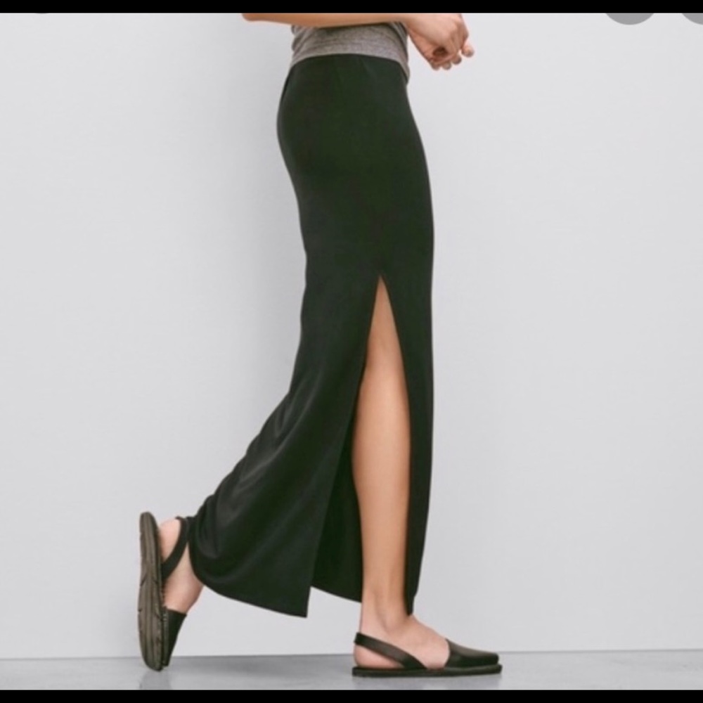 Babaton Grey Double Slit Split Side Maxi Midi Ski… - image 2